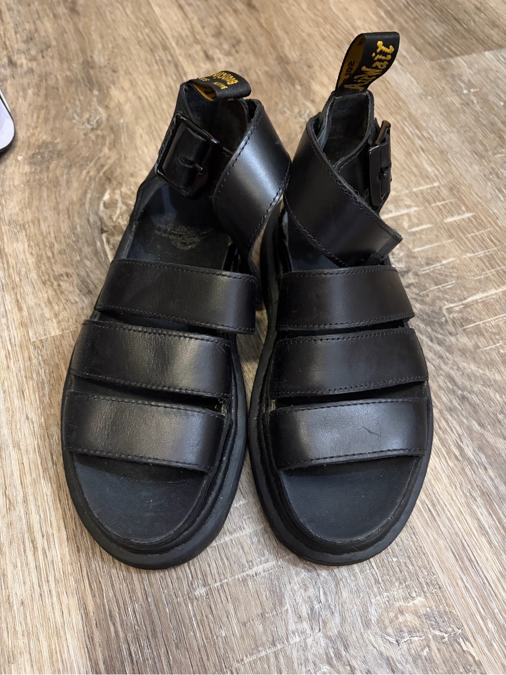 Dr. Martens Gryphon Fisherman Platform Sandals - Black - Picture 2 of 4